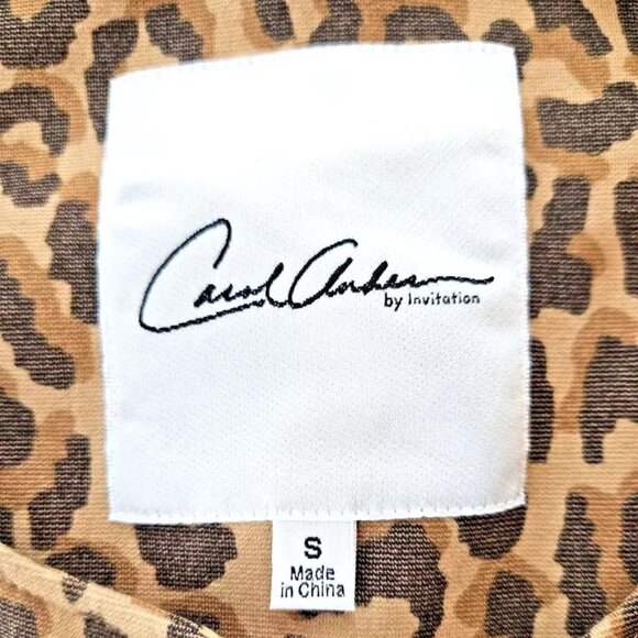 Cabi Carol Anderson by Invitation Signature Animal Print Jacket Sz S 3/4 Sleeves - Picture 6 of 10
